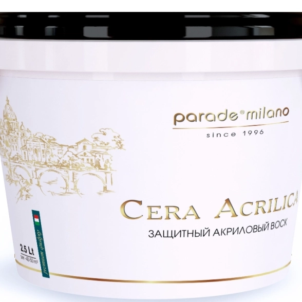 Декоративный защитный воск акрил.PARADE Cera Acrilica 2,5л