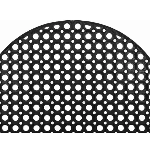 Коврик грязезащитный полукруг RH ячеистый резин.16мм 45*75см