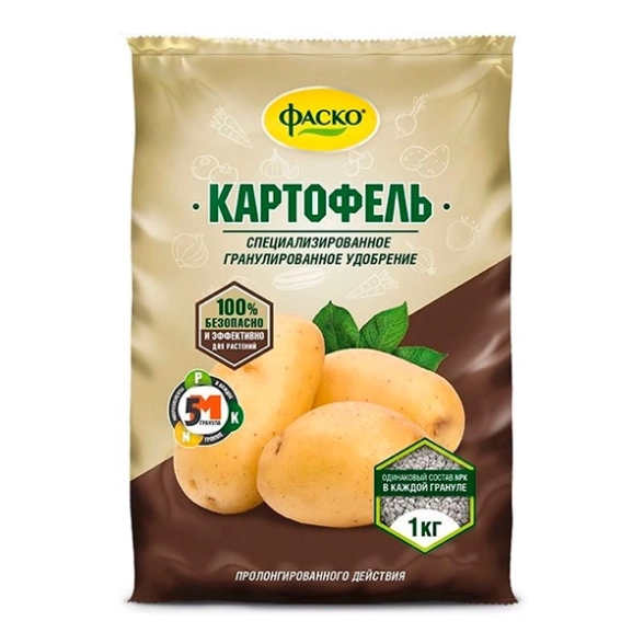 Удобрение сухое Фаско 5М минеральное д/картофеля 1кг