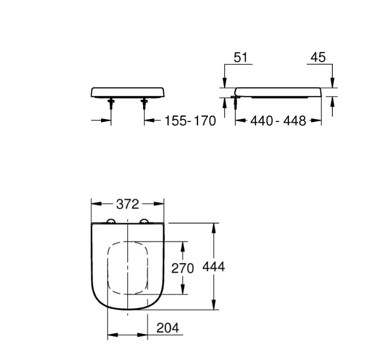 Сиденье д/унитаза Гроэ (Grohe) Евро Керамик м/л 39330002-image-1