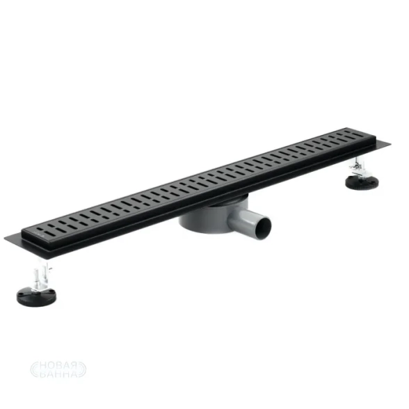 Трап SANTREK AQUA A-70700 BLACK нерж 700*700мм (ДМ)