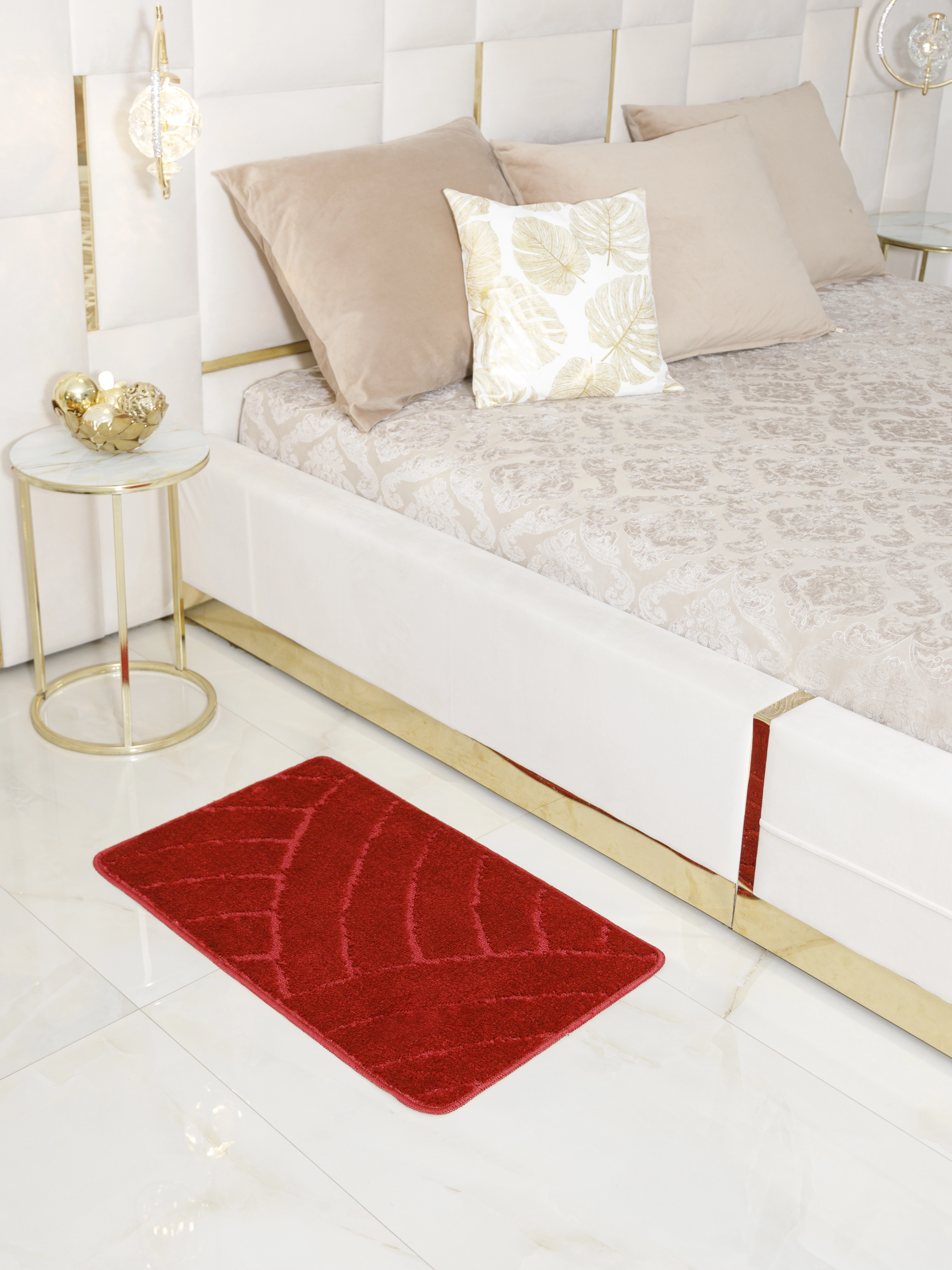 Коврик д/в My Cristal Gold 60*100 бордовый MC2-103