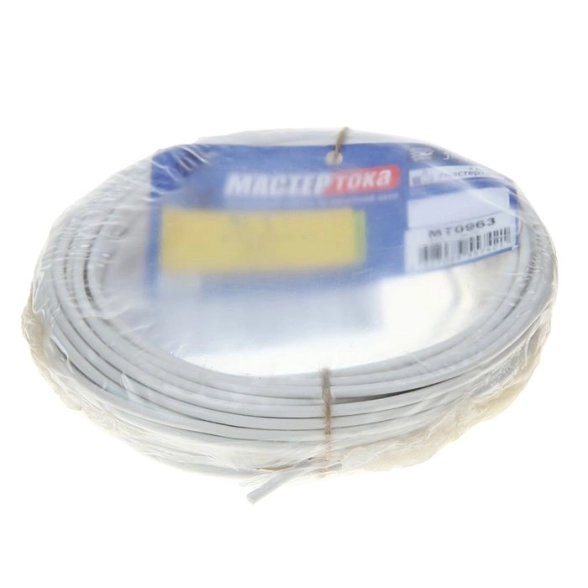 провод ШВВПбм 2х0.75 белый 20м (камит)