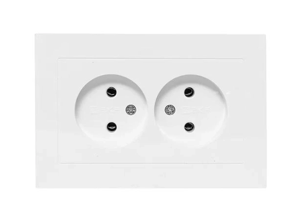 Механизм розетки Эпика EKF 2м 16А б/з б/шт с/р белый