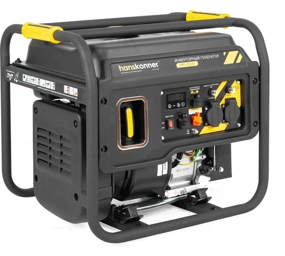Генератор Hanskonner HPG-3500I инвертор 3,5/3кВт 20л 220В ручной запуск