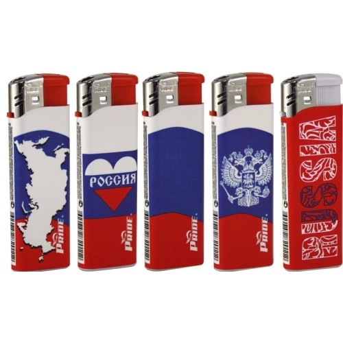 Зажигалка Pride E-100 Russia Country пьезо 82011