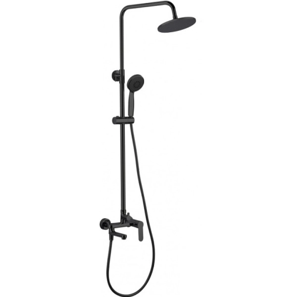 Стойка д/душа Aquanet Passion R3 AF300-72-R-B черн.мат 261838