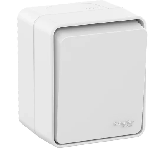 Выключатель ATLASDESIGN Profi54 1кл IP54 10АХ бел.(ПОКСторг)