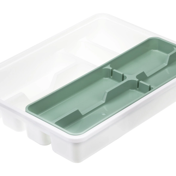 Лоток д/стол прибор 2х ур. фисташк. М1146