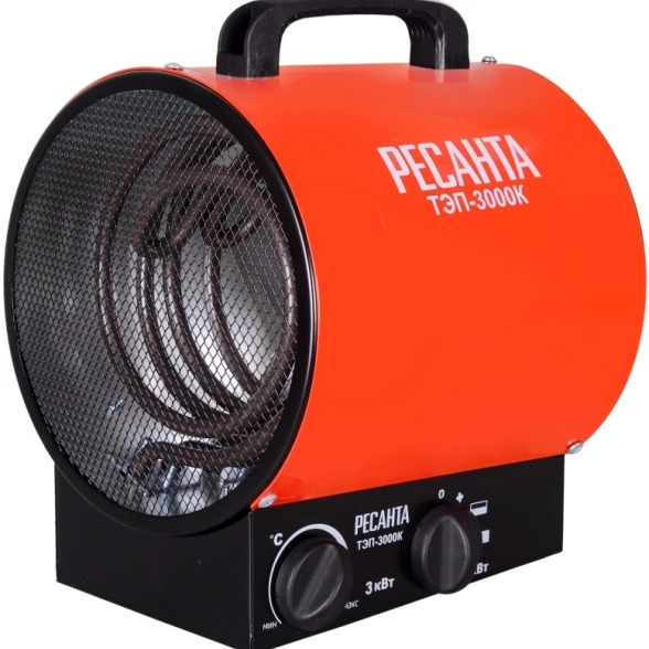 Тепловая пушка эл. Ресанта ТЭП-3000К 3кВт 300м3/ч 220В
