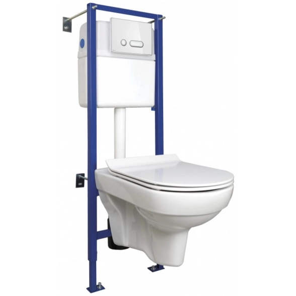 Система инст.City new clean on+унитаз slim с кн. INTERA