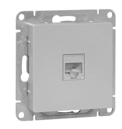 Механизм розетки Эпика EKF RJ45 cat5 алюминий