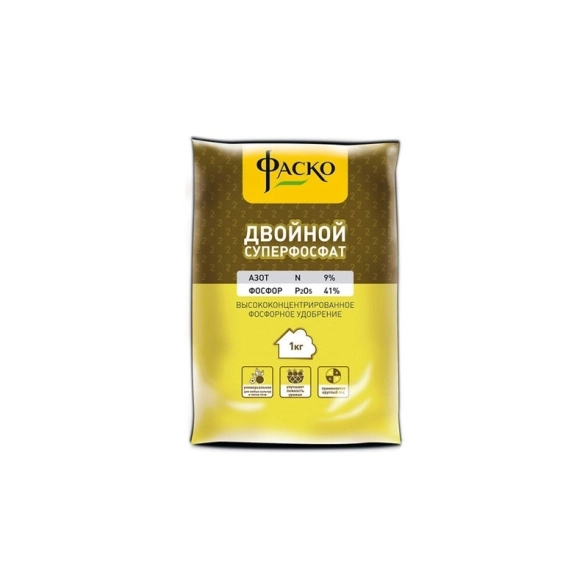 Удобрение Суперфосфат 1кг двойной Фаско