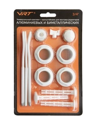 Комплект д/радиатора СТК 1/2" с кроншт.