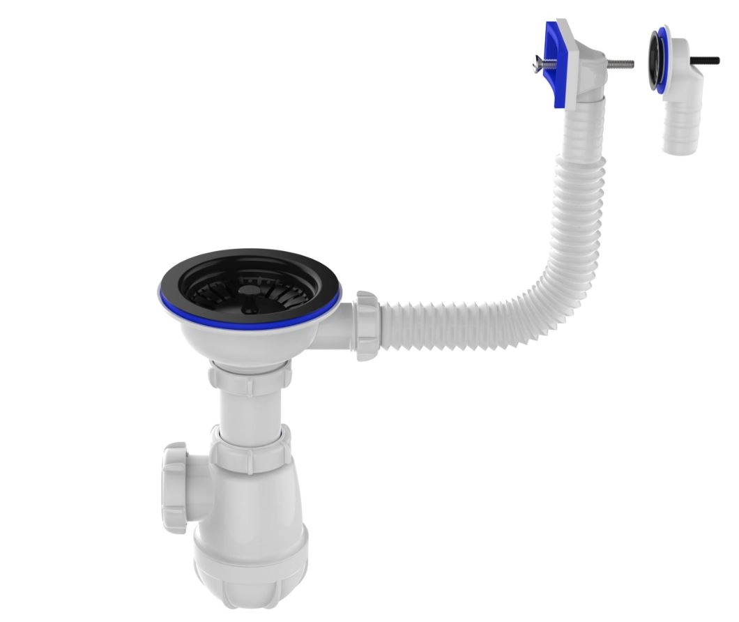 Сифон д/м Aquant 3 1/2х40 B0185-29-MR черная мет.решетка