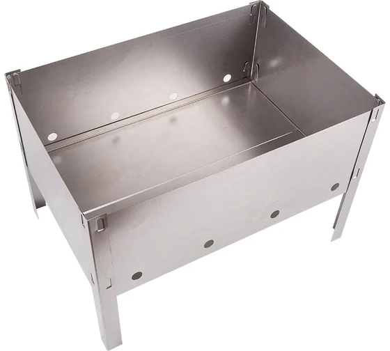 Мангал Сокол 230x230x335мм сборный со складным дном 62-0001