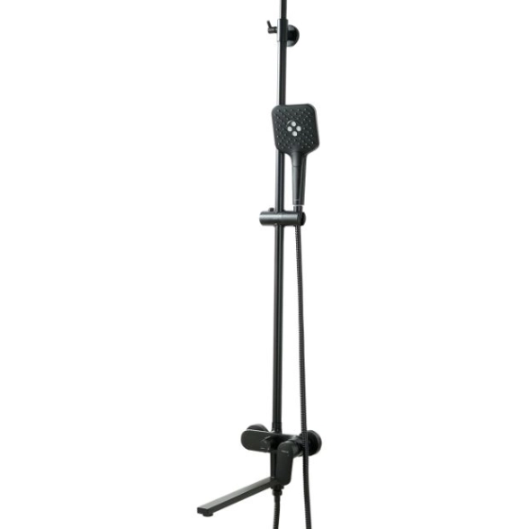 Душевая система AQUATEK Ника 3jet AQ2840MB черный мат.