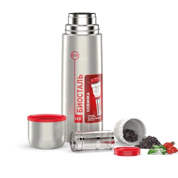 Термос БИОСТАЛЬ проб.ситечко NX-750Z 750мл у/г