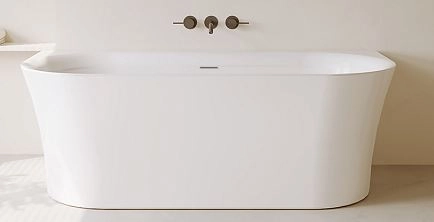 Ванна акрил Azario ENGELS 1800x750x580 пристенная, в комплекте с сифоном и металлической рамой (ENG18075)-image-4