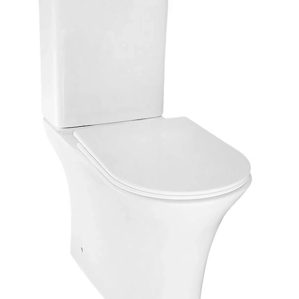 Унитаз напол. Azario FRETTA ROUND (AZ-7121A) 650x340x790 безободковый