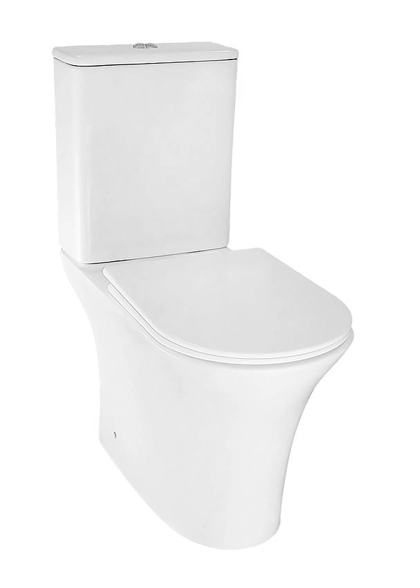 Унитаз напол. Azario FRETTA ROUND (AZ-7121A) 650x340x790 безободковый