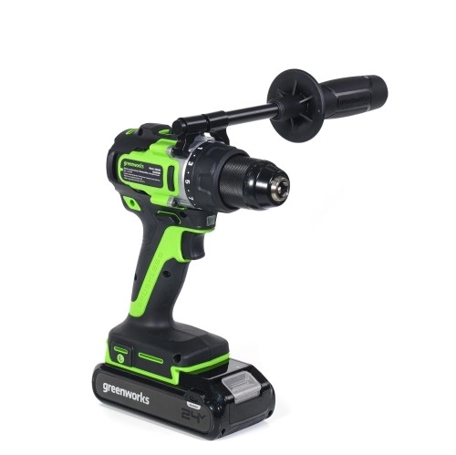 Дрель акк. бесщёт. GreenWorks GD24DD90 24В Li 90Нм 13мм без аккумулятора и ЗУ