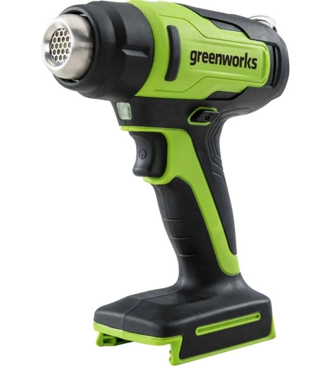 Фен акк. GreenWorks G24HG 24В 550`C 200л/мин 2режима без аккумулятора и ЗУ