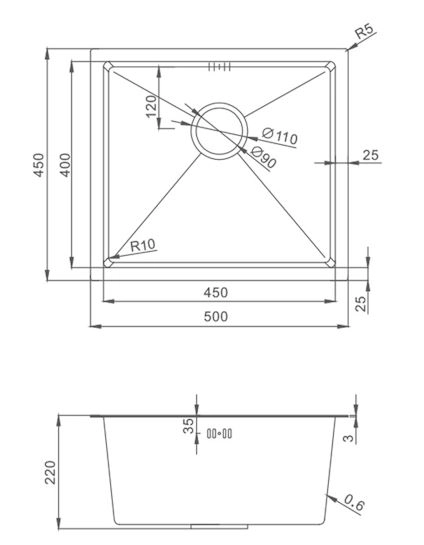 Мойка Splenka S700.5045.05 сатин-image-1