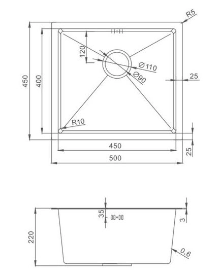 Мойка Splenka S700.5045.09 графит-image-1