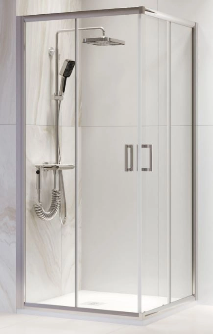 Душ уголок RGW PA-39 90х90x195 квадрат хром ст.прозрач/6мм Сандом