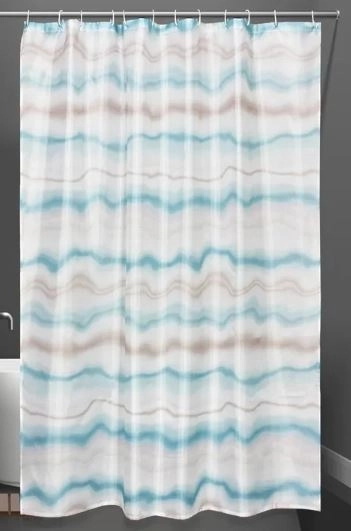 Штора д/в BATH 180х180 Multicolor lines(green) ch21021(175)