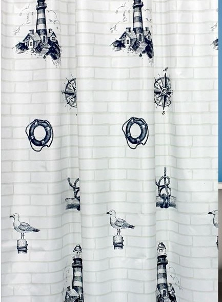 Штора для ванн BATH Rope 180*180 Shell-Anchor (ch17009)