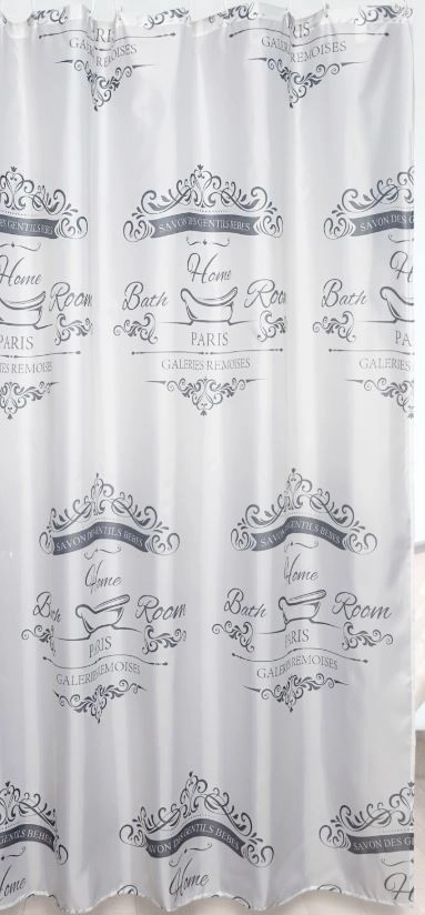Штора для ванн BATH PARIS 180*180 grey (ch22104-1)