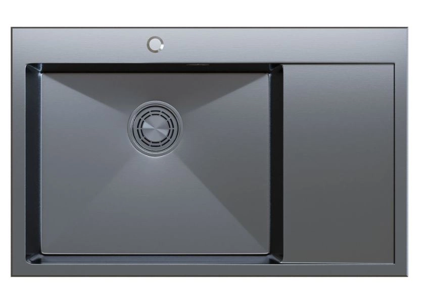 Мойка Mixline Pro 78х50 вып 3 1/2 черн.графит