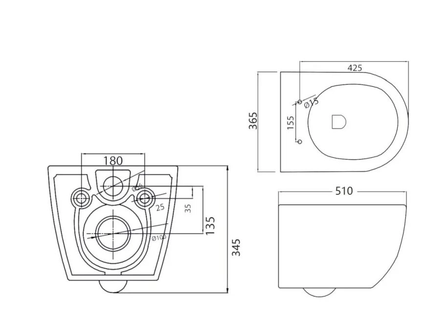 Унитаз подвесн. STYLUS-TOR CZR-6601-TH-TOR-image-2
