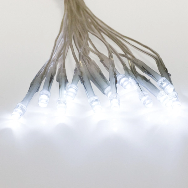 Гирлянда LED L-2-1 140л прозр.провод/соед.теплый белый длина 11м
