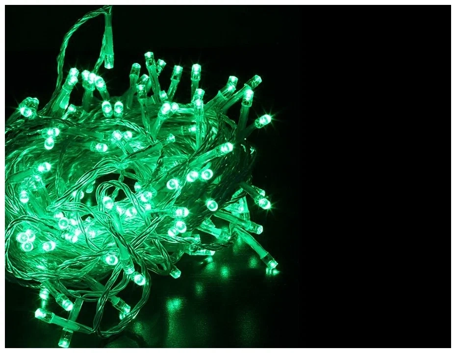 Гирлянда LED L-2-5 140л прозр.провод/соед.зелен.длина 11м