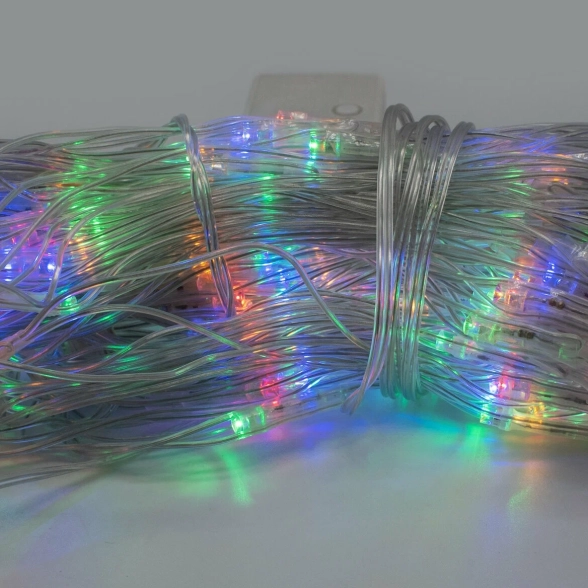 Гирлянда LED L-2-6 140л прозр.провод/соед.цветн.длина 11м