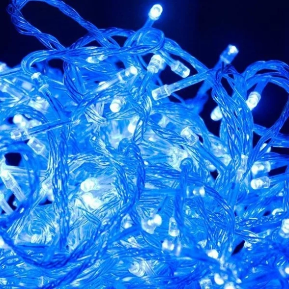 Гирлянда LED L-2-7 140л прозр.провод/соед.синий.длина 11м