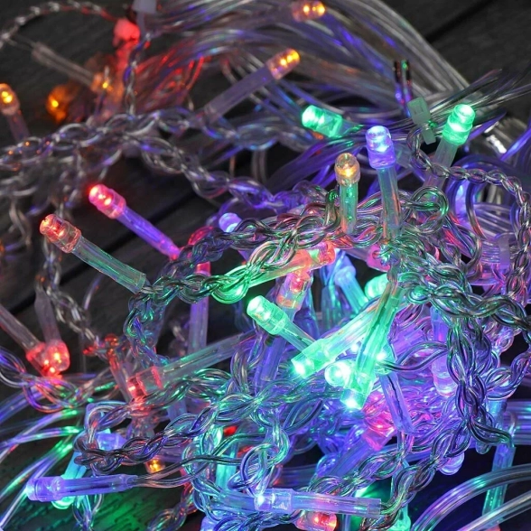 Гирлянда LED L-4-6 п/п 180л цветн 13м