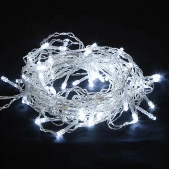 Гирлянда LED L-5-2 п/п 200л белый 14м