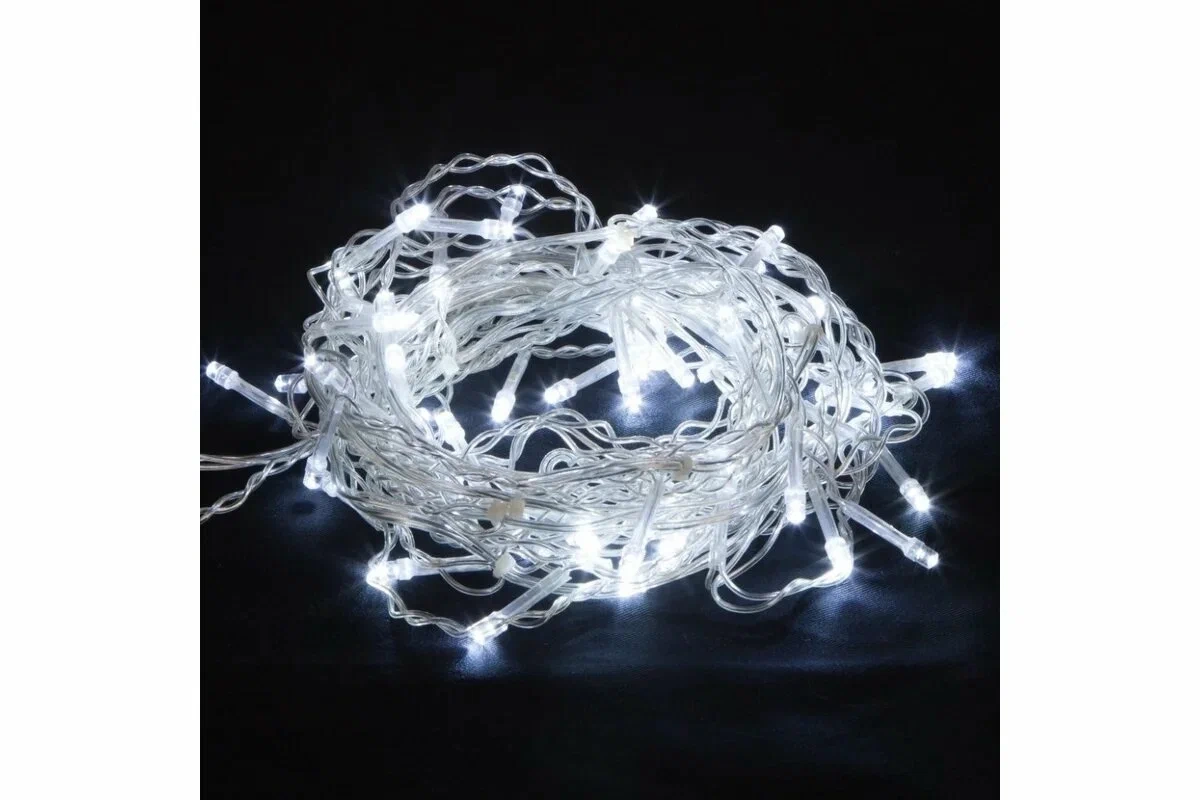 Гирлянда LED L-5-2 п/п 200л белый 14м