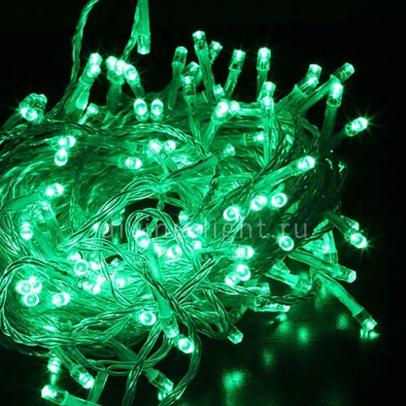 Гирлянда LED L-5-5 п/п 200л зелен 14м