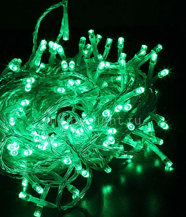Гирлянда LED L-5-5 п/п 200л зелен 14м