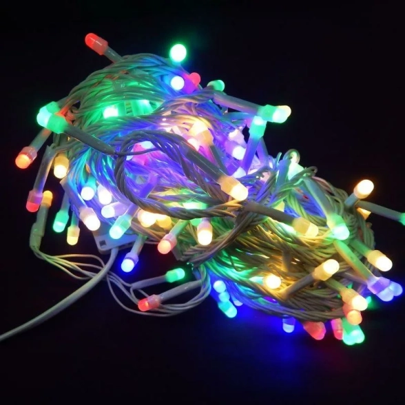 Гирлянда LED L-5-6 п/п 200л цветн 14м