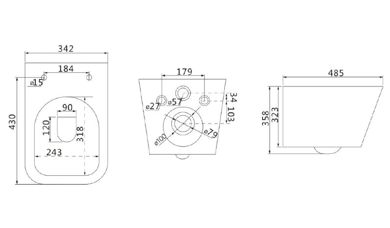 Унитаз подвесной Lemark FLOREX LT001-5 черный мат-image-3