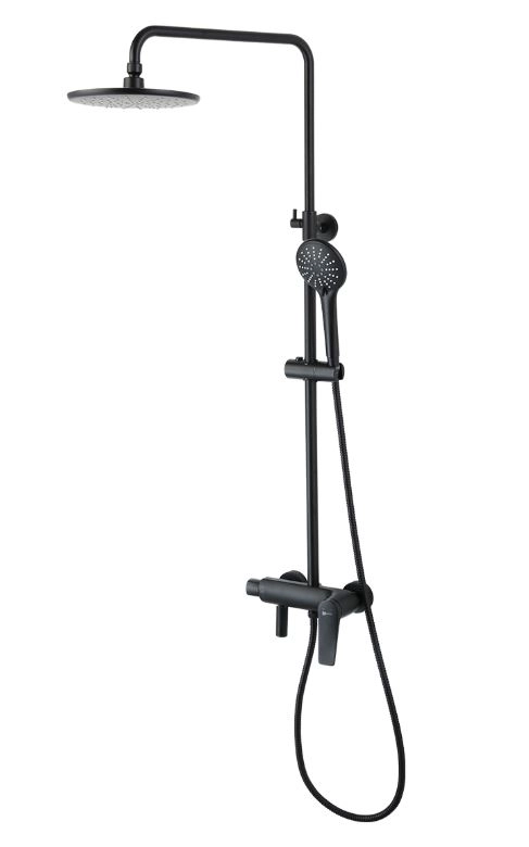 Душевая система Lemark Bronx LM3762BL черный со смесителем