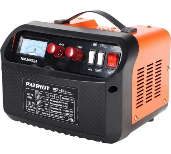 Устройство пуско-зарядное Patriot BCT-50 Start 40А 12/24В 550Ач