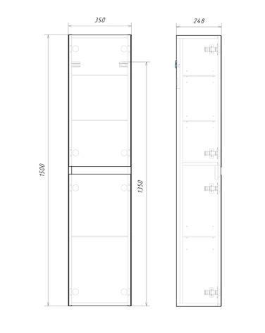 Пенал Geometria 35 подвес морская волна дюна-image-1