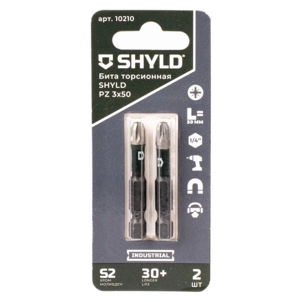Бита SHYLD торсионная PZ3x50 2шт